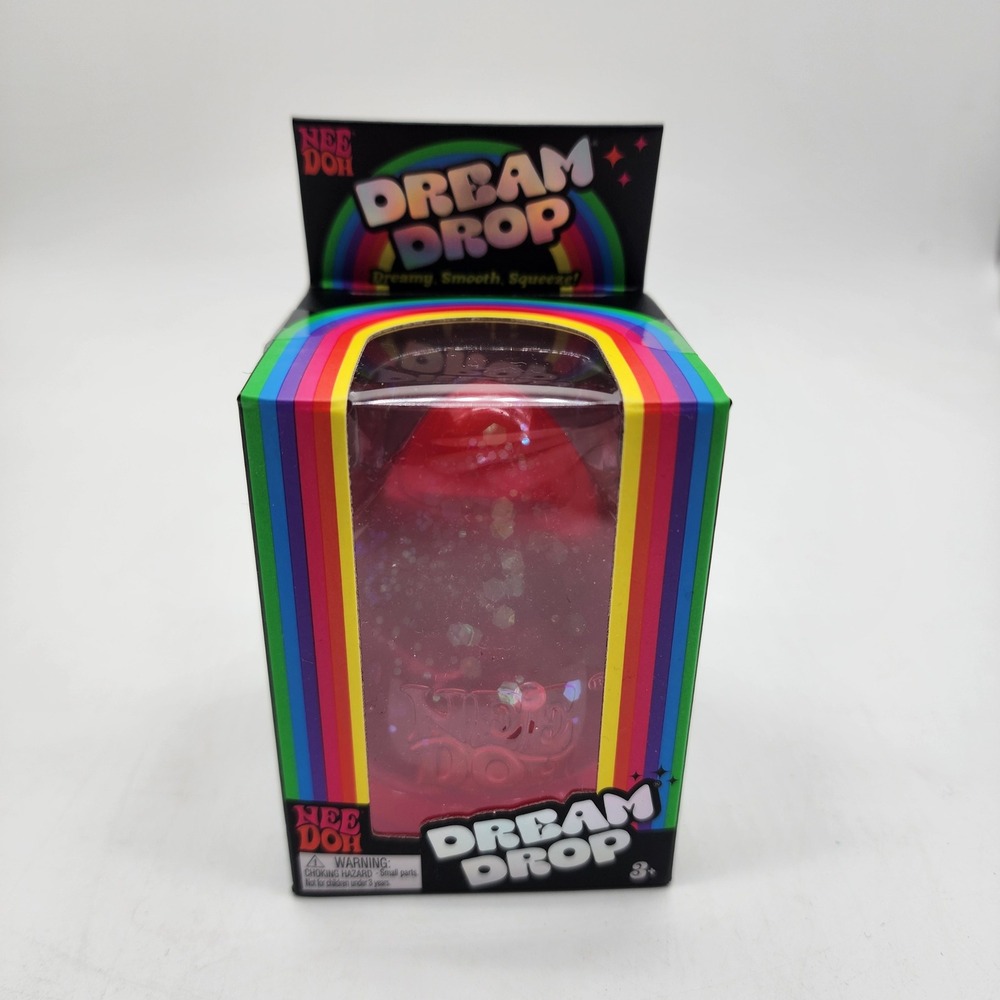 Schylling NeeDoh Dream Drop Pink Sparkle Sensory Squishy Stress Toy